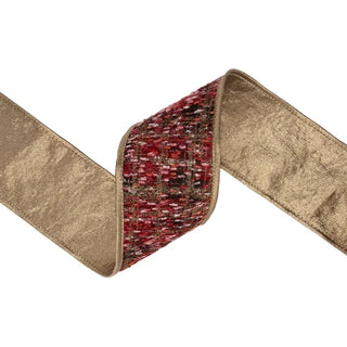4" Woven Metallic Ribbon