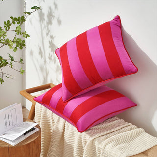 Pillow Covers Hot Pink/Red 18"