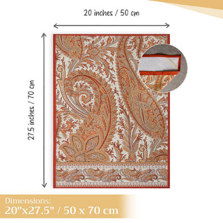 Kitchen Towels Cotton S/2 Paisley