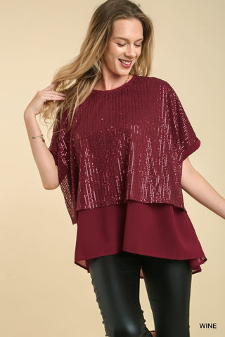 Sequin Layered Top