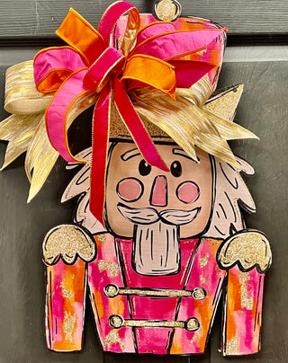 Orange Hot Pink Ribbon 1.5"