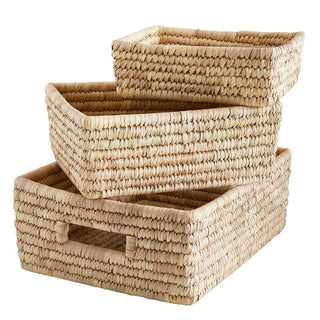 Rectangle Woven Basket Set