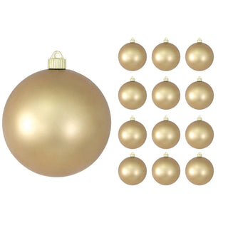 6" Gold Shatterproof Ornament