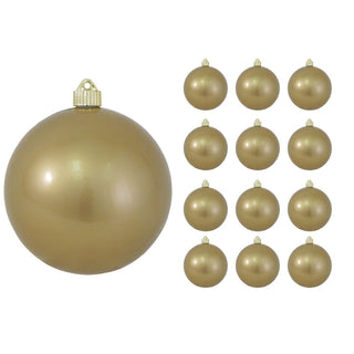 6" Candy Gold Shatterproof Ornament