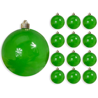 6" Kiwi Green Shatterproof Ornament