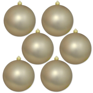 8" Champagne Shatterproof Ornament
