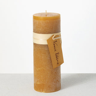 9" Tan Candle Unscented