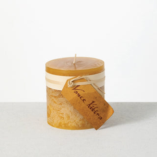 4"x 4" Brown Candle Unscented
