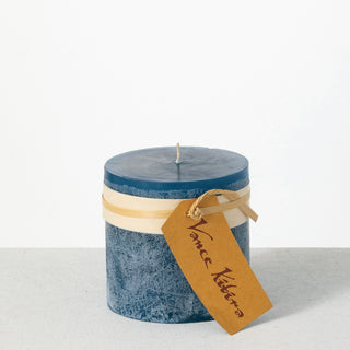 4"x 4" Blue Candle Unscented