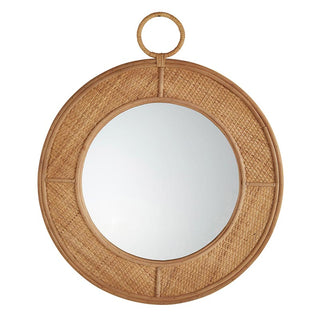 Bohemian Rattan Wall Mirror