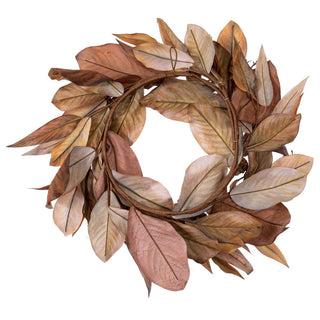 24" Brown Magnolia Wreath