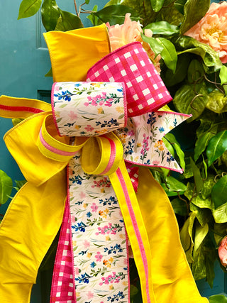 Sunshine Floral Bow