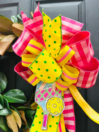 4" Pink Check Ribbon