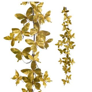 5' Metallic Butterfly Garland