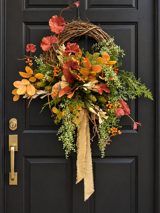 Mossy Pinecone Grapevine Wreath