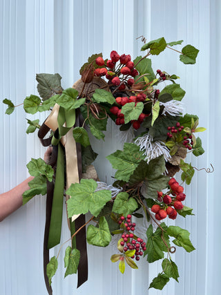 Grape Vine Fall Wreath Arrangement