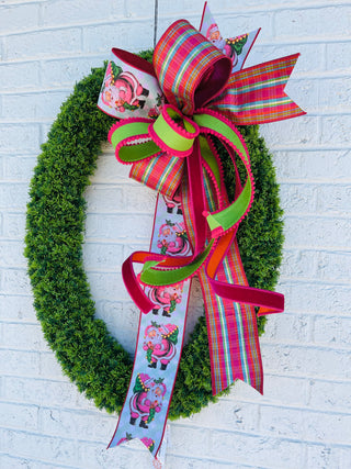 Vintage Santa Bow