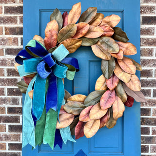 Fall Magnolia Wreath