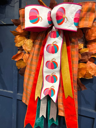 Pumpkin Patch Pizazz Fall Bow