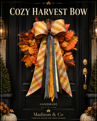 Cozy Harvest Fall Bow