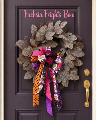 Fuchsia Frights Bow