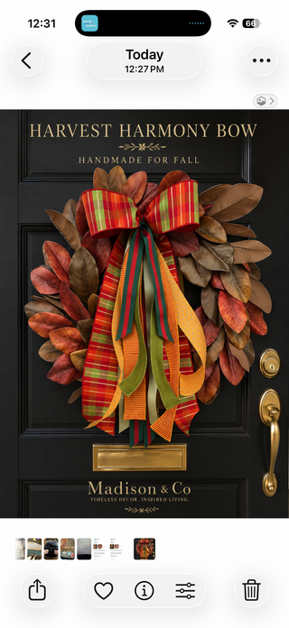 Harvest Harmony Fall Bow