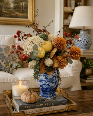 Fall Gourd Drop-In Arrangement