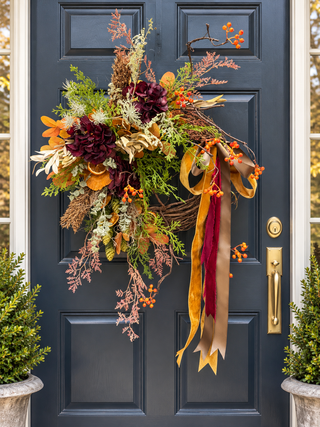 Harvest In Bloom Wreath