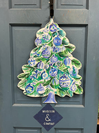 Blue Green Tree Door Hanger