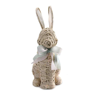 Lg Woven Bunny Statue