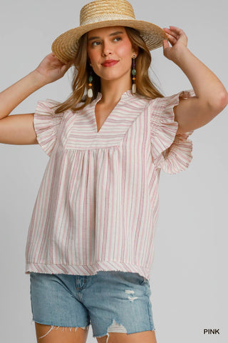 Striped Babydoll Top