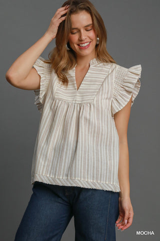 Striped Babydoll Top