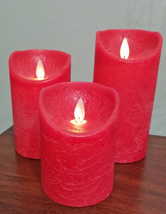 LED Candle Set Pillar 4/5/6"