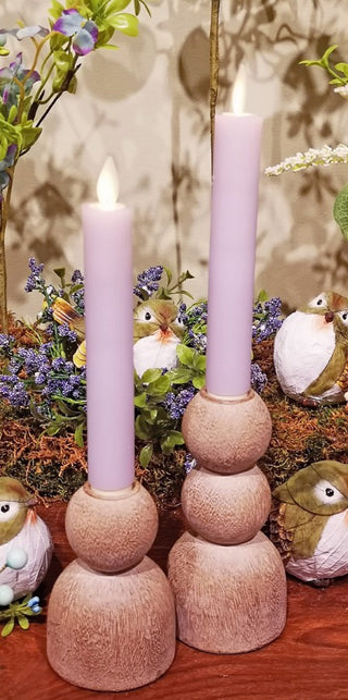 7" Lavender Motion Taper Candles