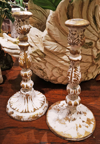 White Gold Taper Holder