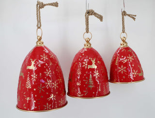 Red Christmas Bells