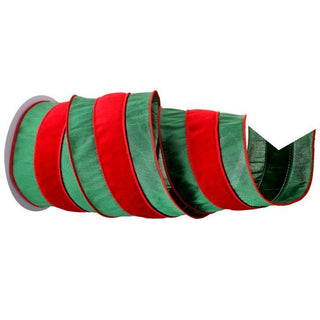 4" Velvet Stripe Dupion Ribbon