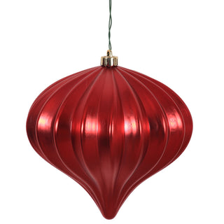 Burnished Orange Onion Ornament