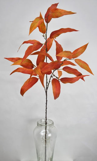 48" Orange Eucalyptus Spray