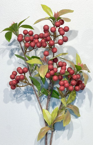 25" Red Berry Spray