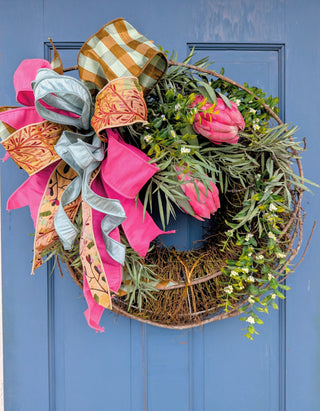 Petals and Protea Wreath