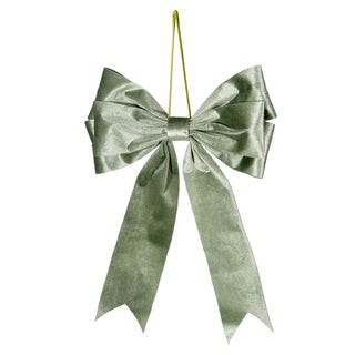 15x11" Moss Green Velvet Bow