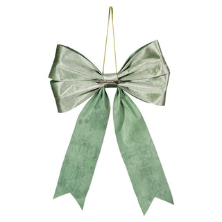 15x11" Moss Green Velvet Bow