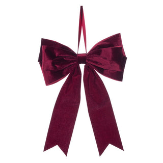 15x11" Burgundy Velvet Bow