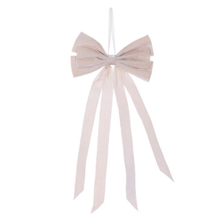 17x8" Champagne Velvet Bow