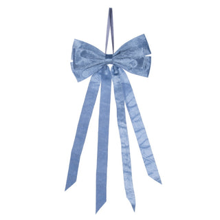 17x8" Blue Velvet Bow