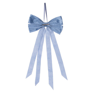 17x8" Blue Velvet Bow