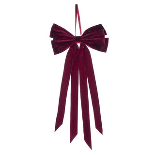 17x8" Burgundy Velvet Bow