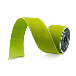 Apple Green Velvet Ribbon 2.5"