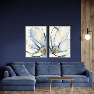 Cobalt and Paynes Petals I Art